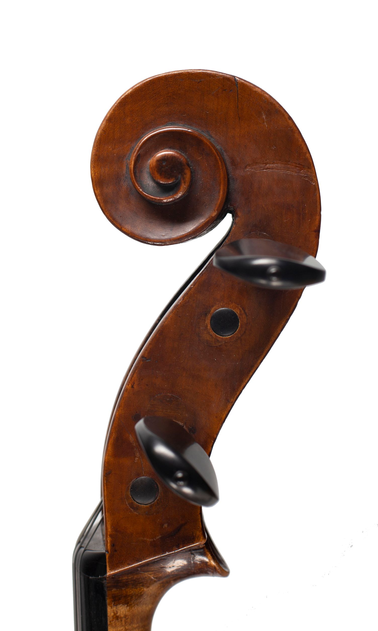 Cello by Thomas Kennedy, London, 1837 — scroll