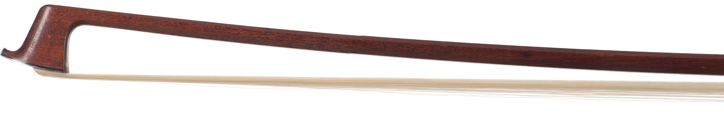 A silver-mounted violin bow by George Darbey, Bristol, circa 1910 — head