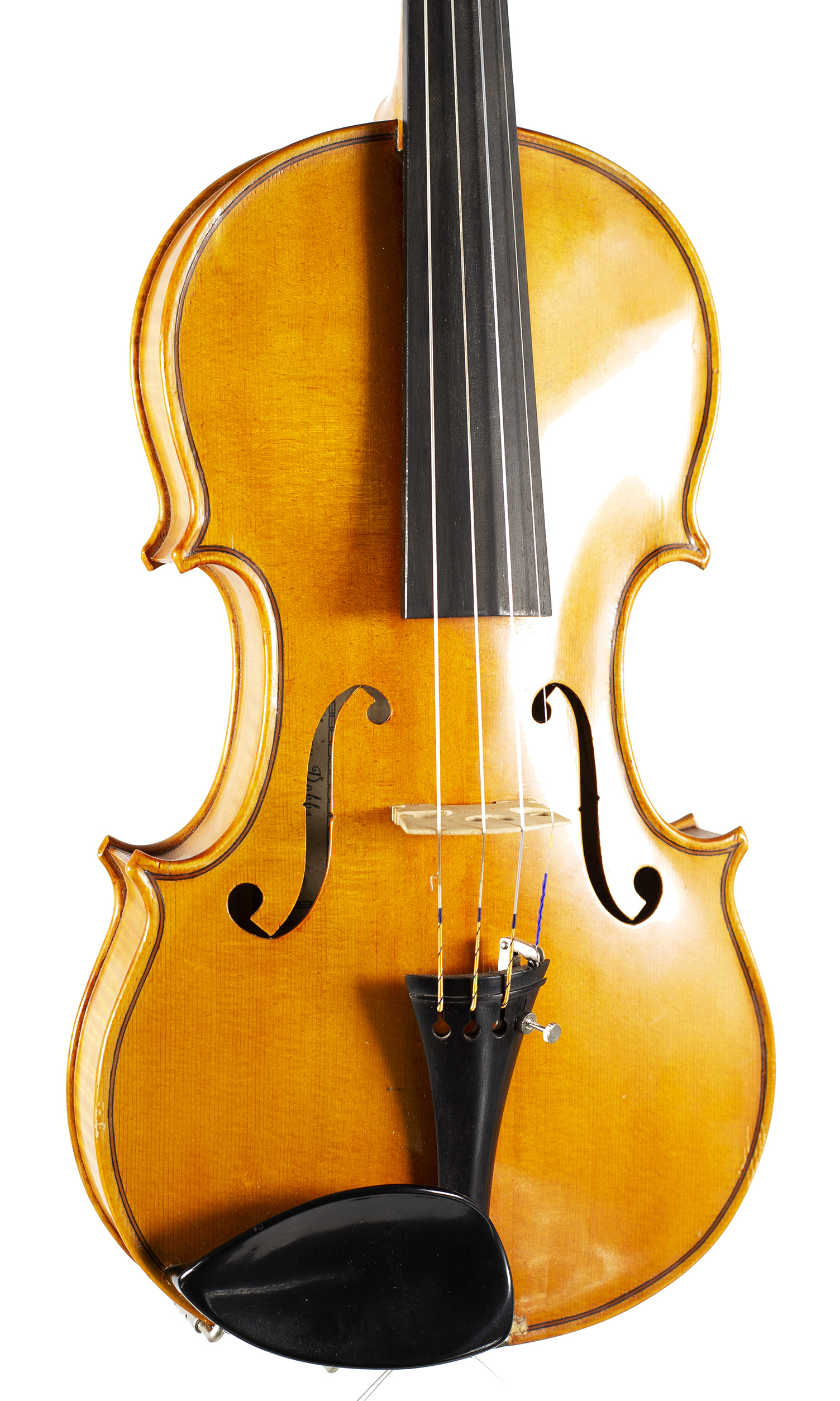 A violin by Harry Dobbs, Sutton Coldfield, 1968 — angled view, 20°