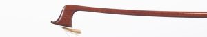 A silver-mounted violin bow by Otto Wunderlich — head and frog