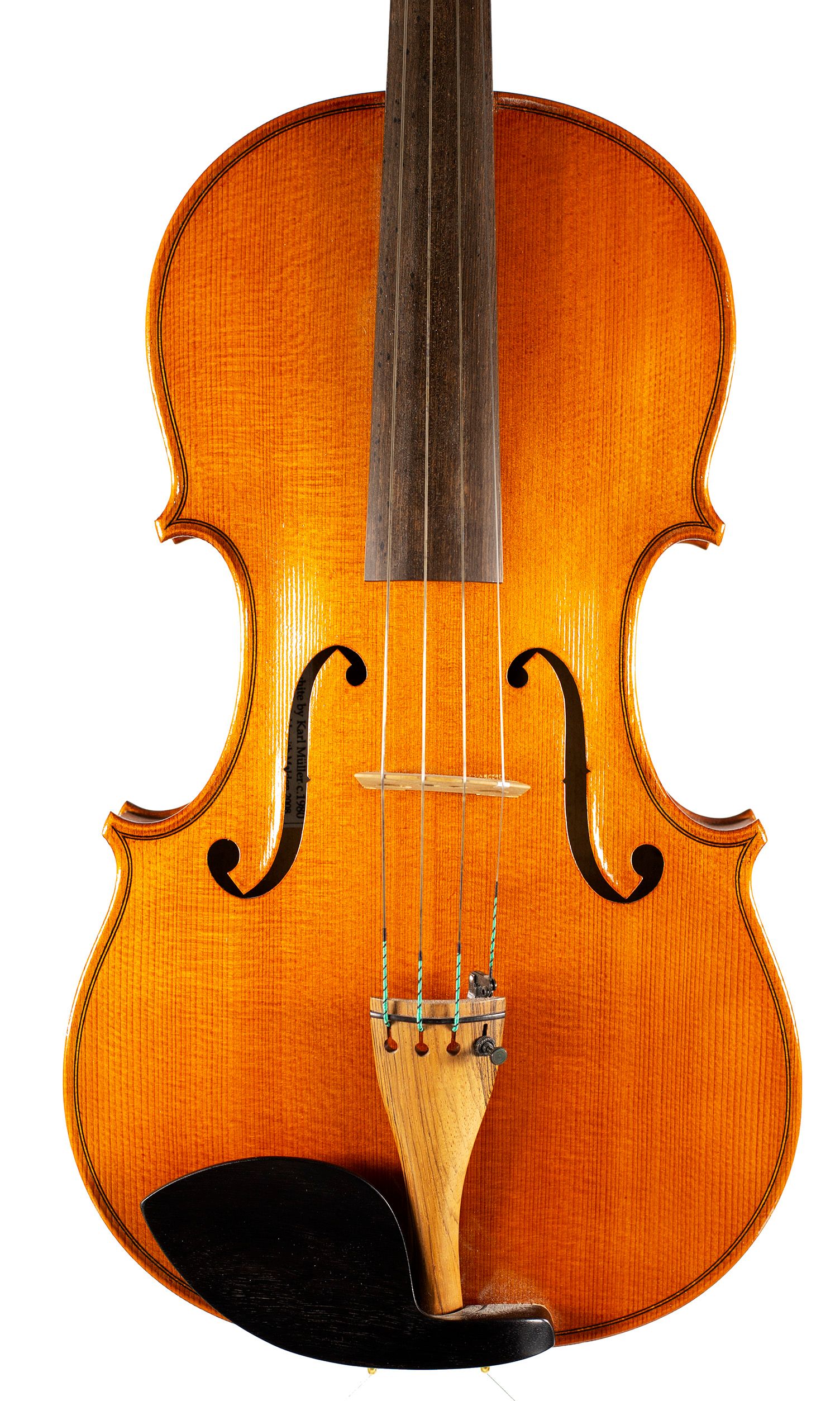 Viola by Karl Müller, circa 1980 — front