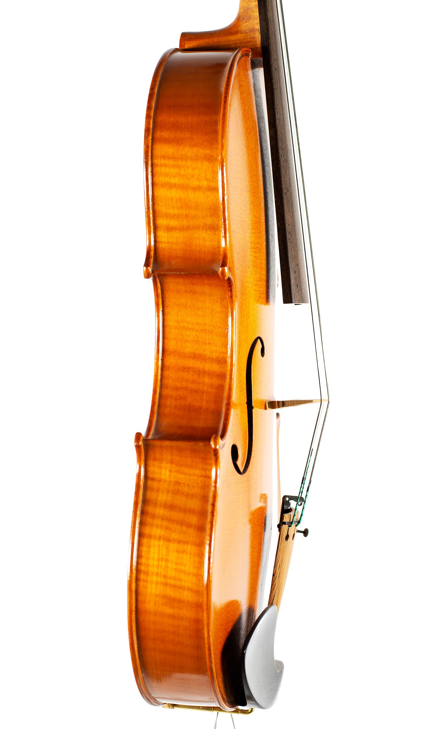 Viola by Karl Müller, circa 1980 — angled view, 80°