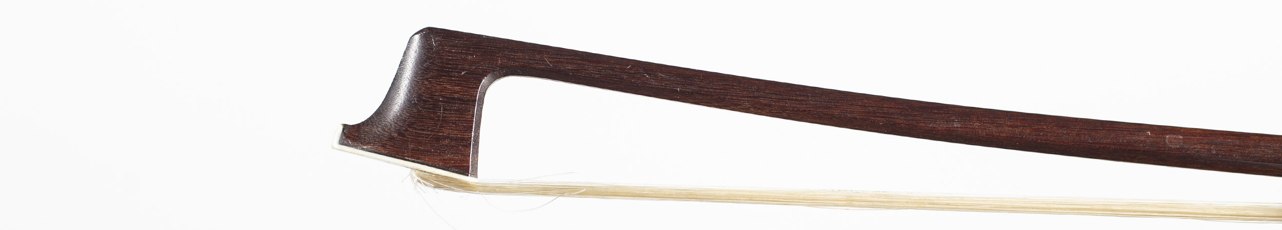 A gold-mounted violin bow by John Alfred Bolander II, Germany, circa 1920 — head