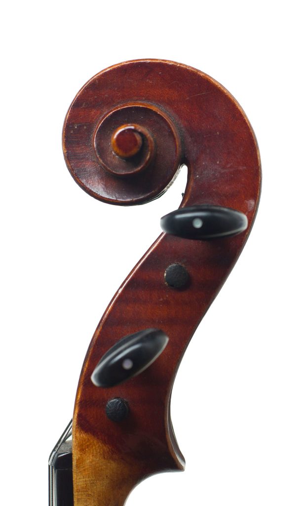 Viola, Workshop of Jerome Thibouville-Lamy, Mirecourt, circa 1910 — scroll