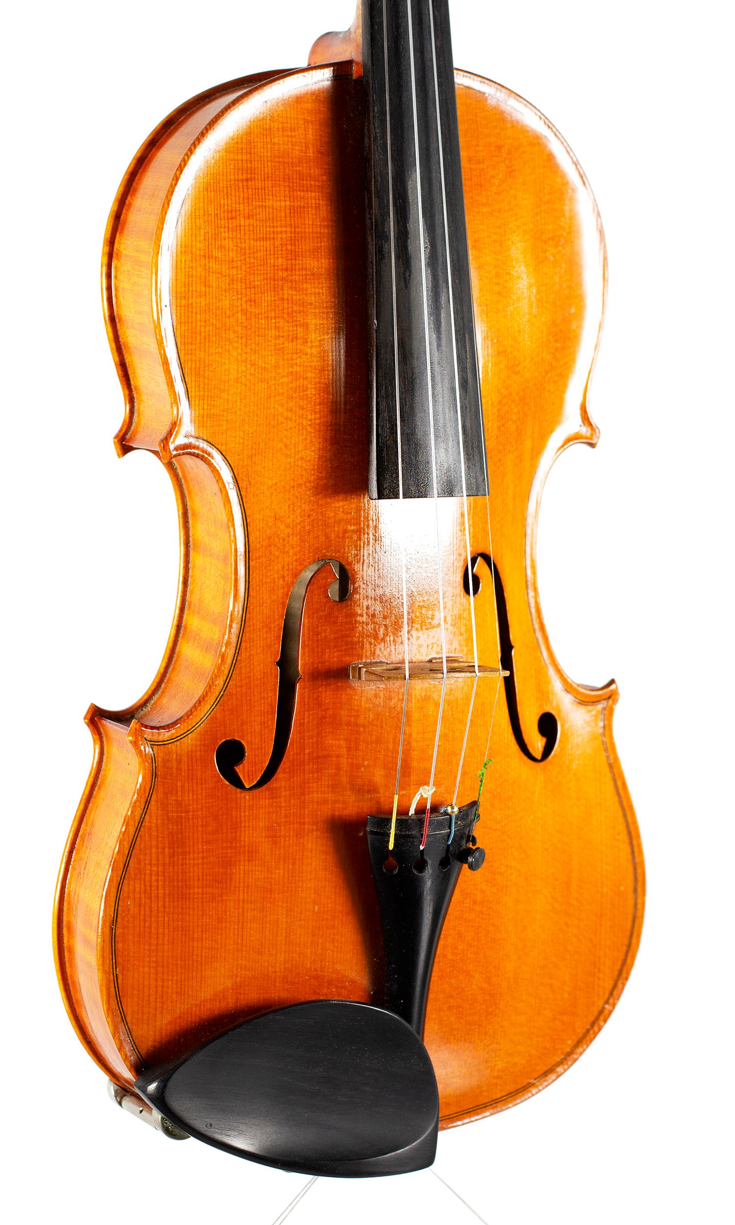 Violin, by Colin G. Nicholls, London — angled view, 30°