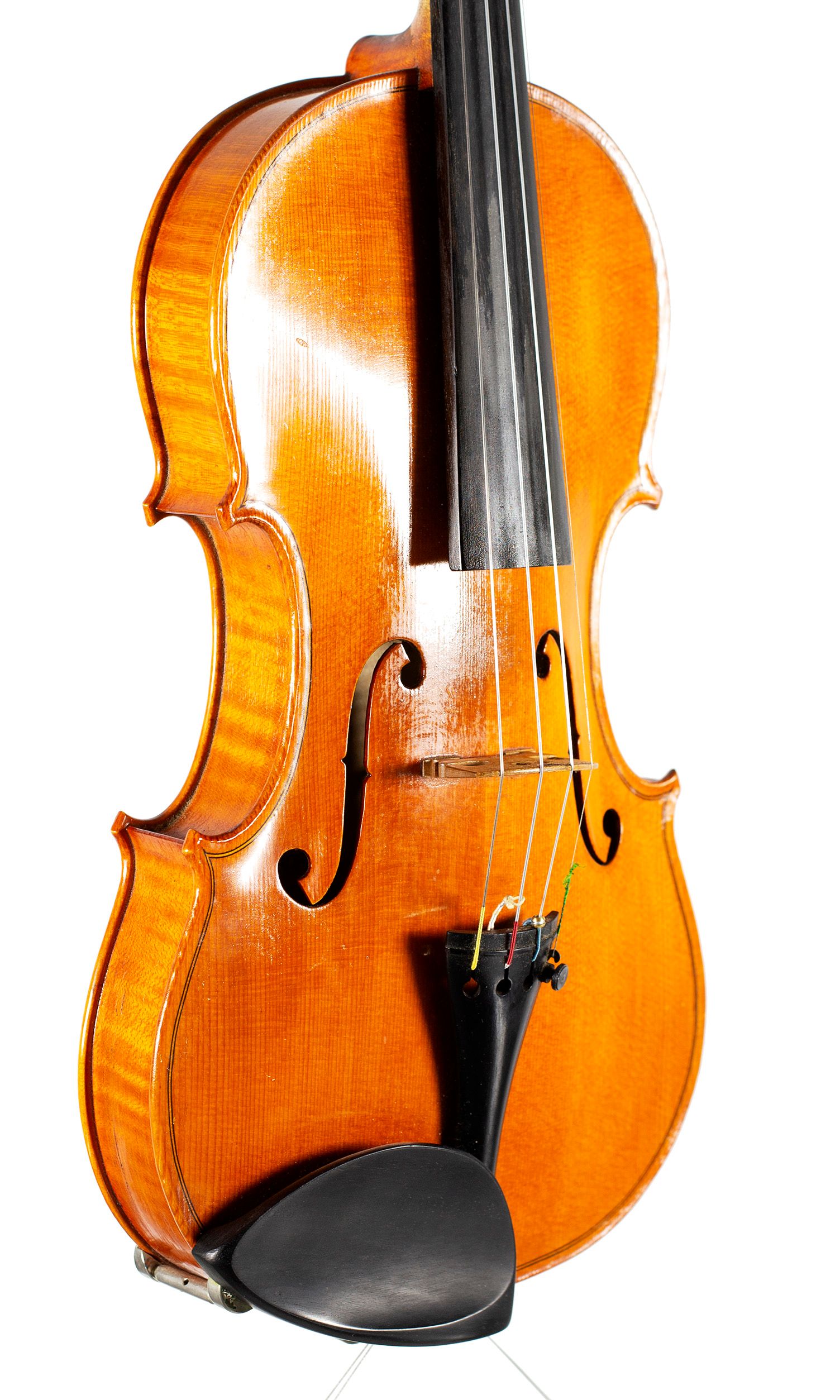 Violin, by Colin G. Nicholls, London — angled view, 40°