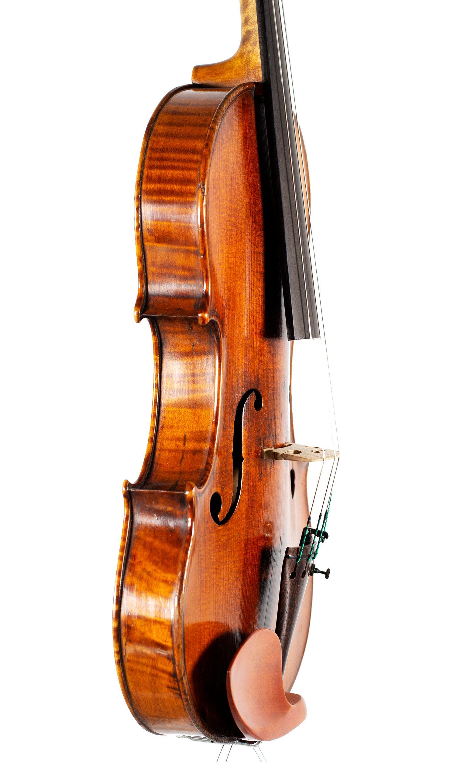 Violin by Jacob Fendt, London, circa 1830 — angled view, 70°