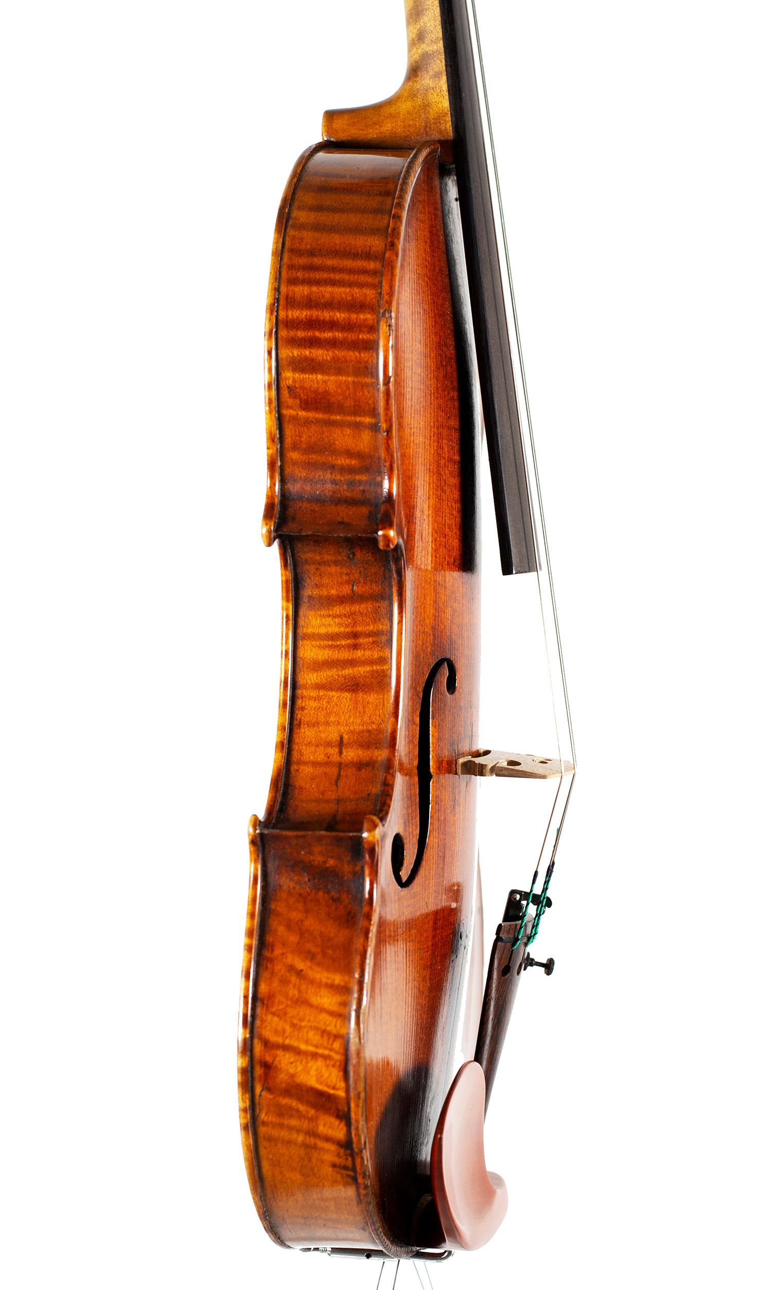 Violin by Jacob Fendt, London, circa 1830 — angled view, 80°