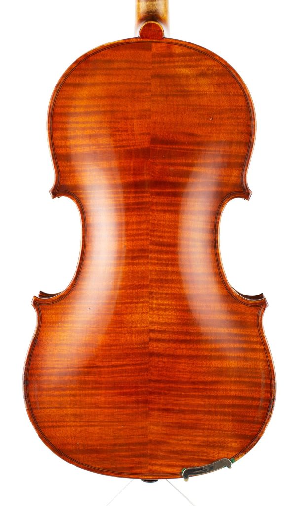 Violin, Workshop of Rene Morizot, Mirecourt, 20th Century — back