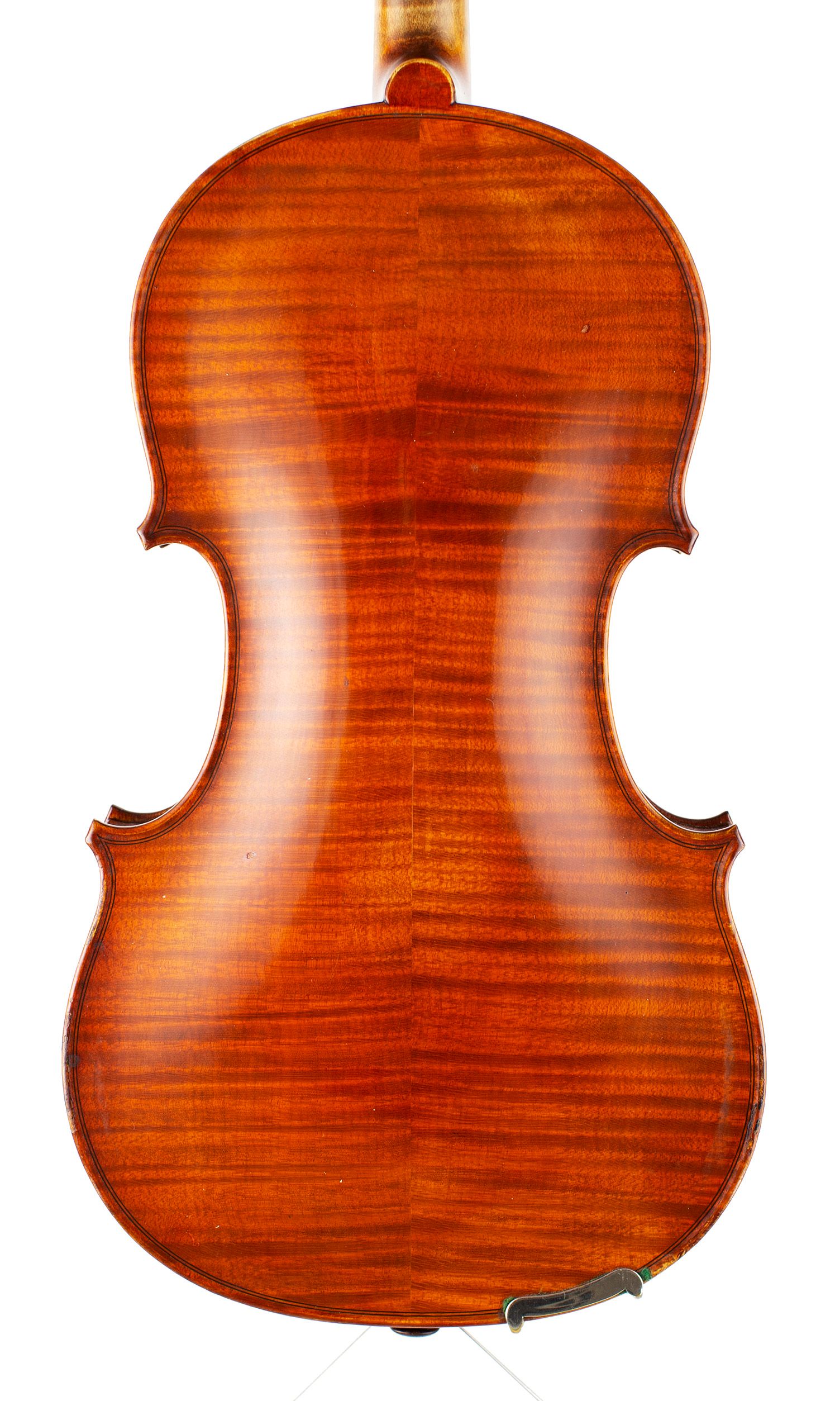 Violin, Workshop of Rene Morizot, Mirecourt, 20th Century — back