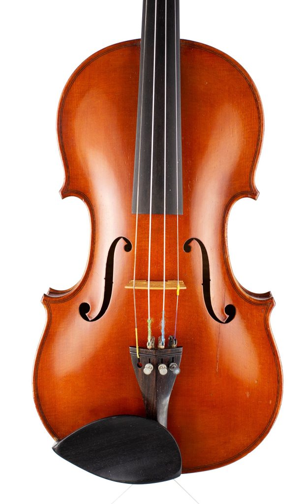 Violin, Workshop of Rene Morizot, Mirecourt, 20th Century — front