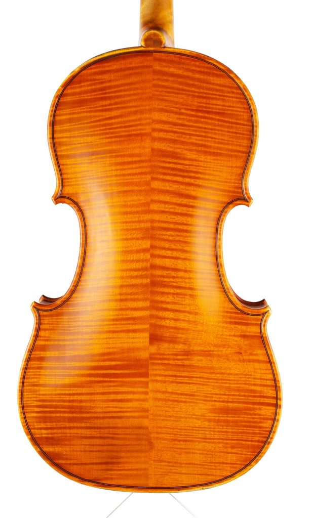 A viola by Rowland H. Ross, Guildford, 1977 — back
