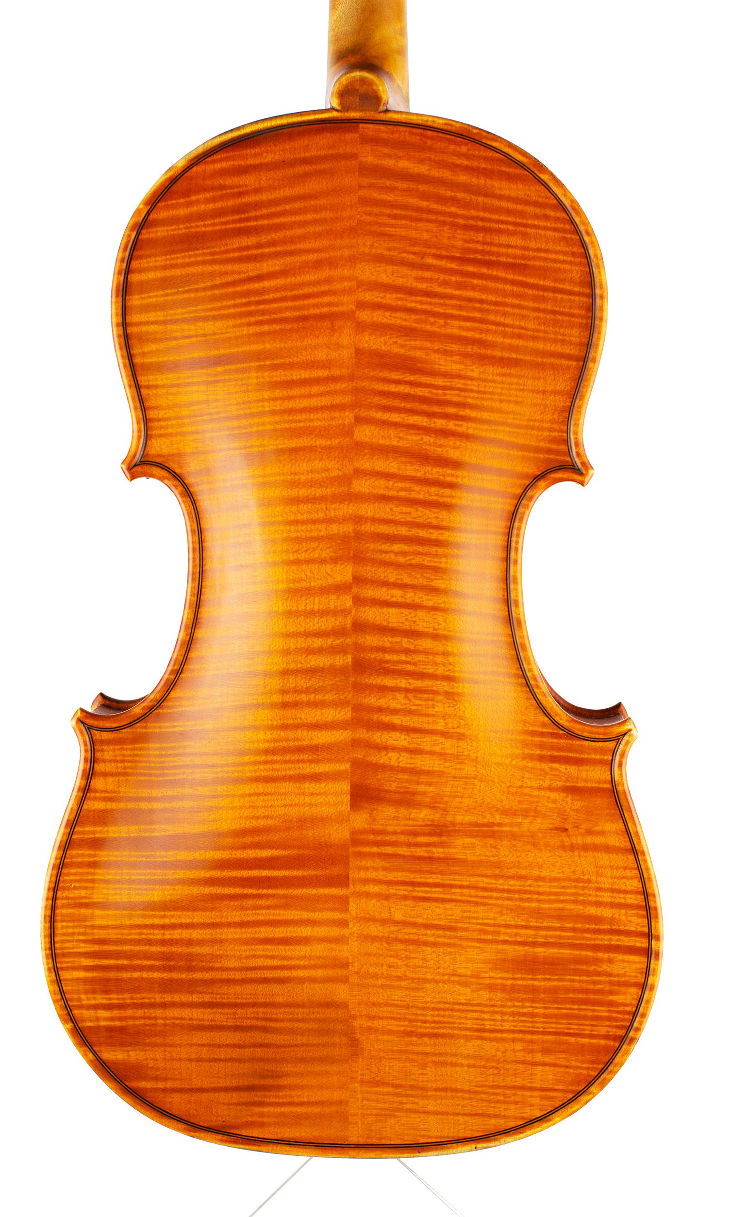 A viola by Rowland H. Ross, Guildford, 1977 — back