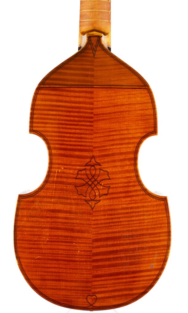Treble viol by Dietrich M. Kessler, London, 1959 — back