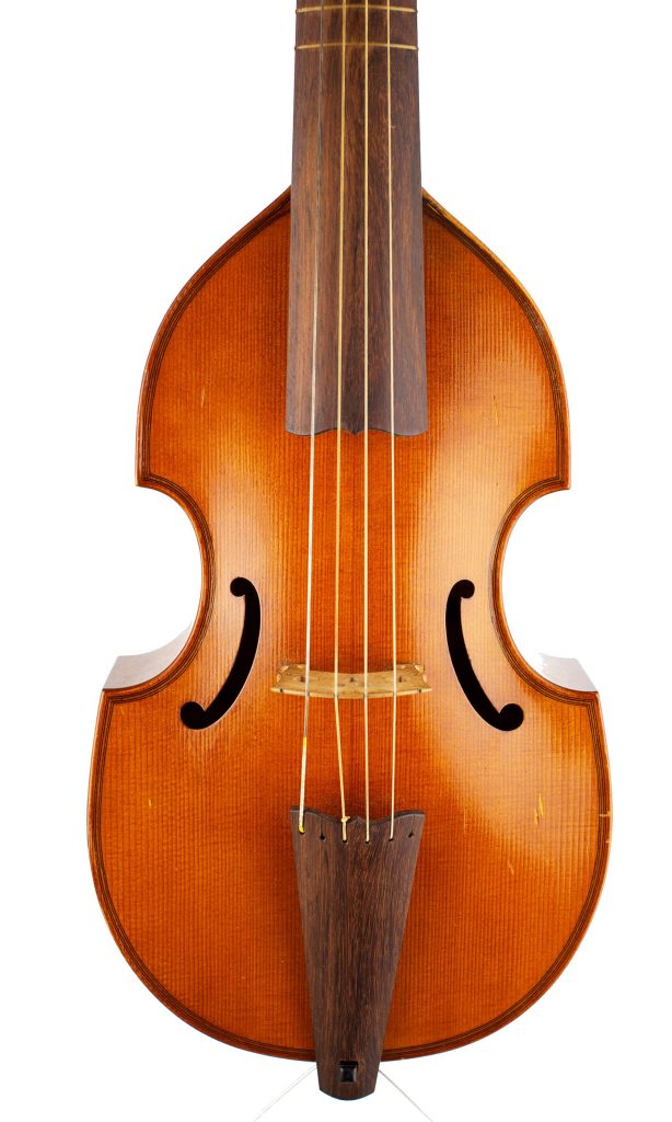 Treble viol by Dietrich M. Kessler, London, 1959 — front