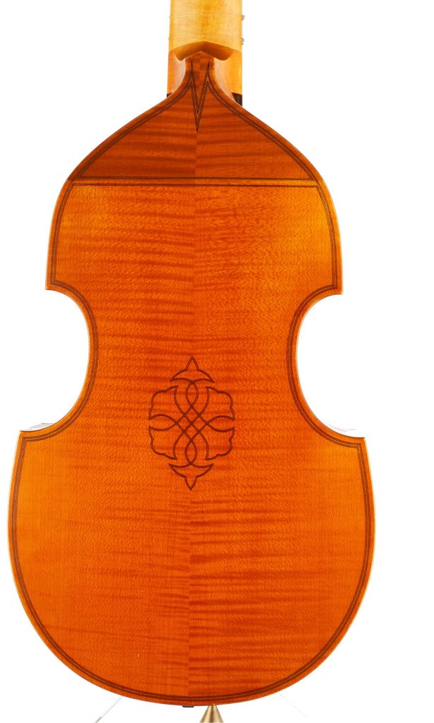 Treble viol by Dietrich M. Kessler, London, 1967 — back