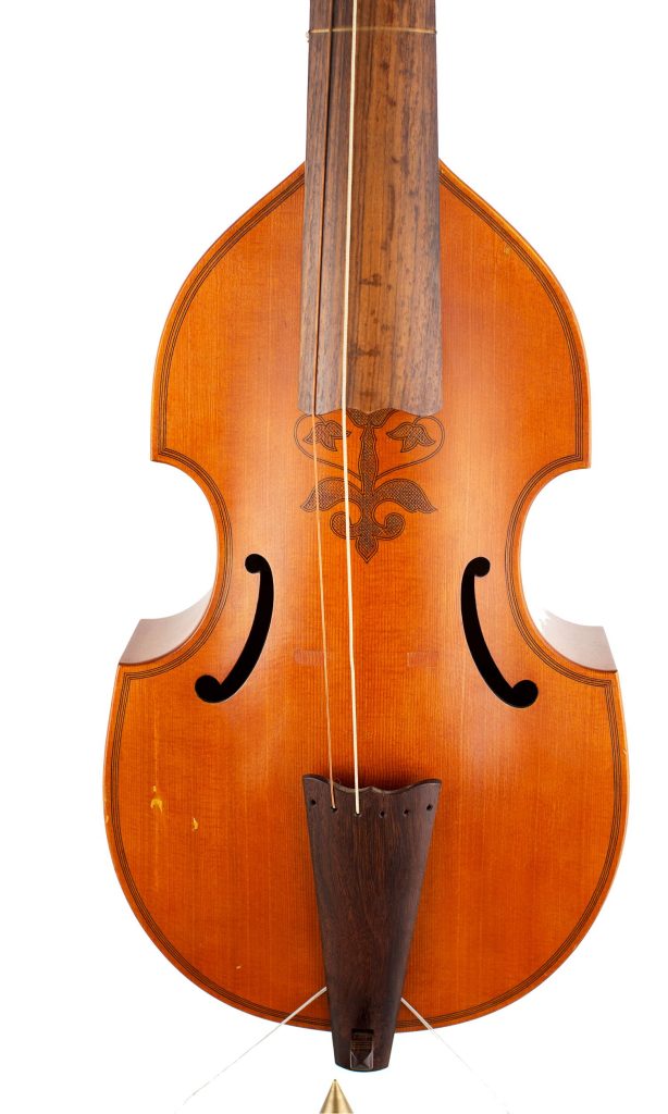 Treble viol by Dietrich M. Kessler, London, 1967 — front