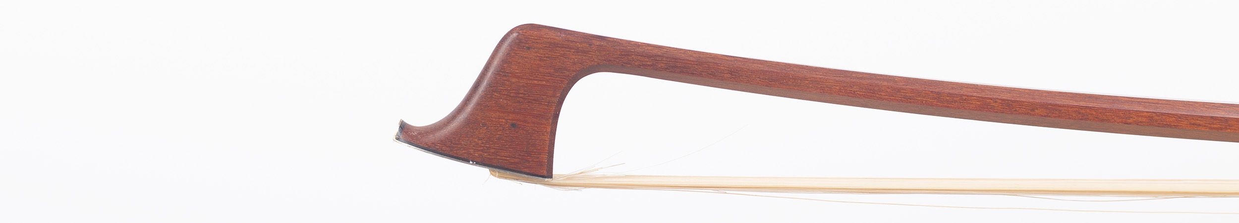 A silver-mounted cello bow by Garner Wilson, Suffolk — head