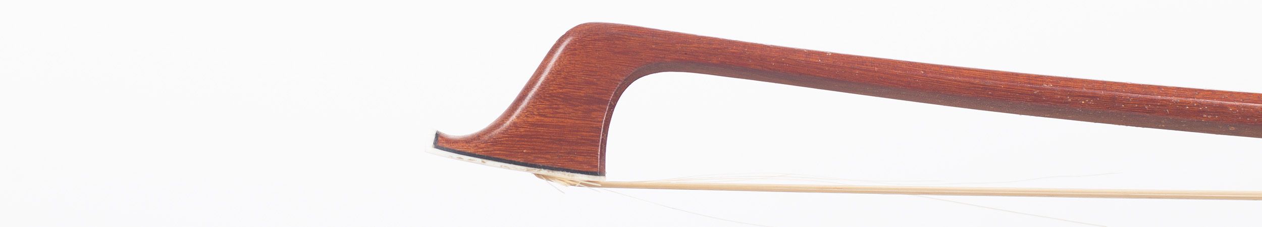 A silver-mounted cello bow by Rudi Steinel, Germany — head