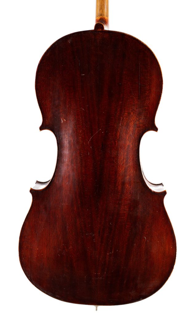Cello, Workshop of Jérôme Thibouville-Lamy, Mirecourt, 1910 — back