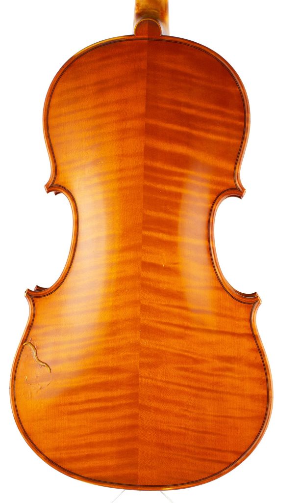 A large viola by Rowland Ross, Guildford, 1978 — back