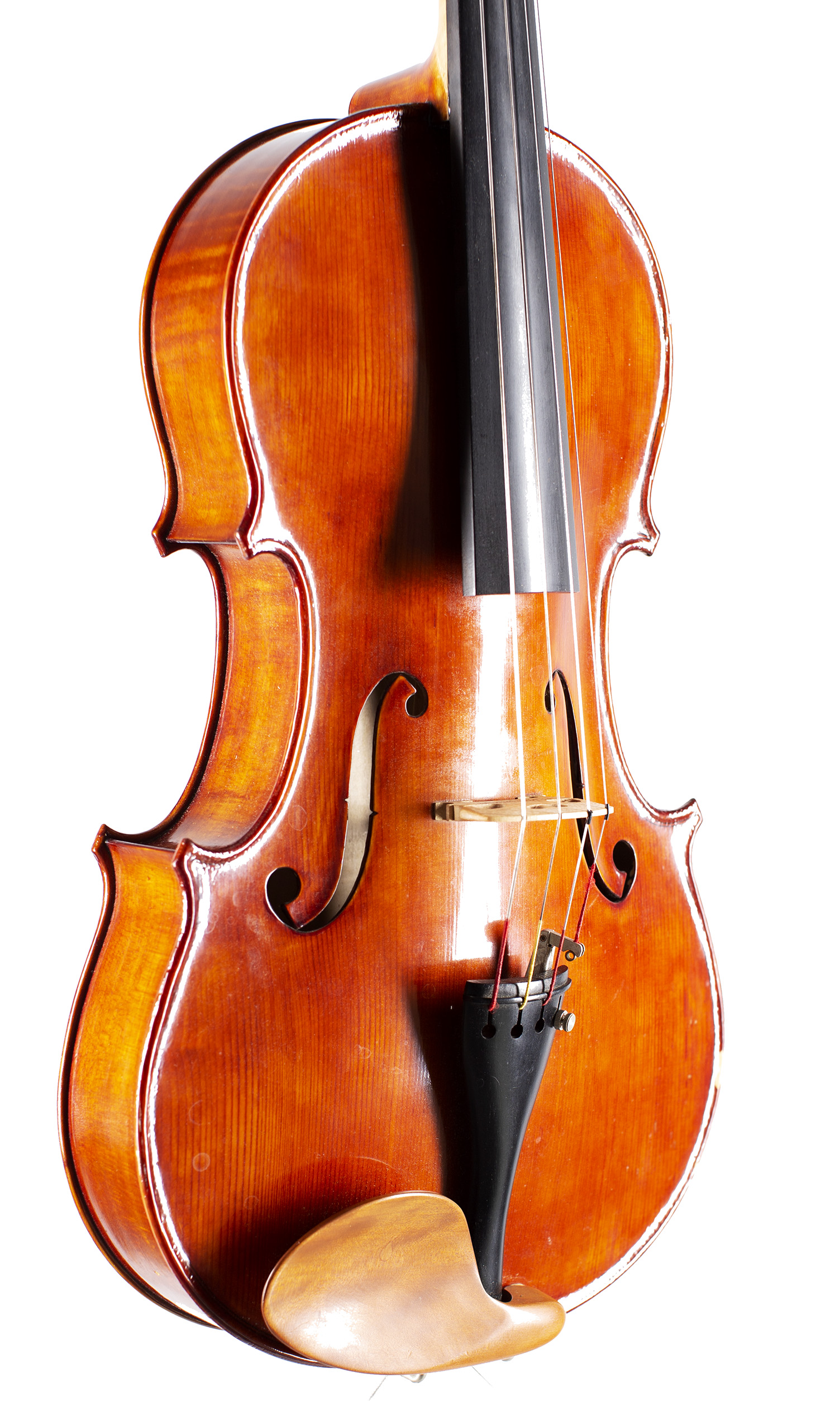 A viola by Donald Palmer, 1987 — angled view, 40°