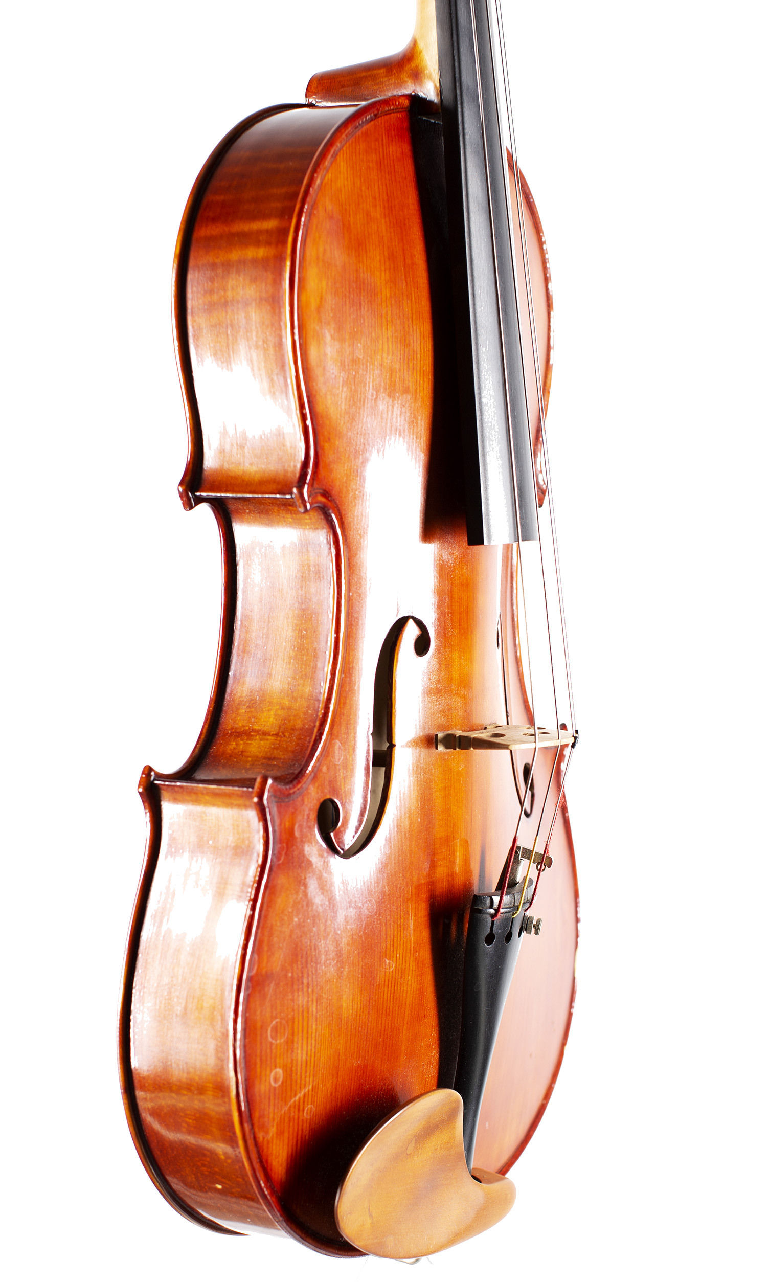 A viola by Donald Palmer, 1987 — angled view, 60°