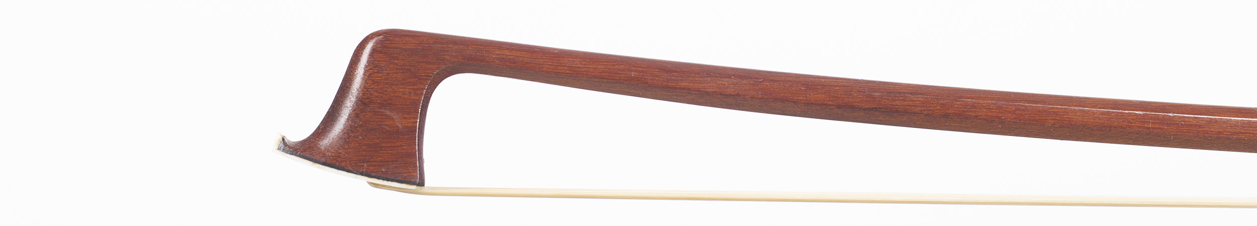 A silver-mounted viola bow by Otto Schuller, Germany — head