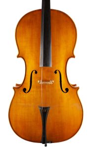 A cello by Harry Dobbs, Sutton Coldfield, 1969 — front
