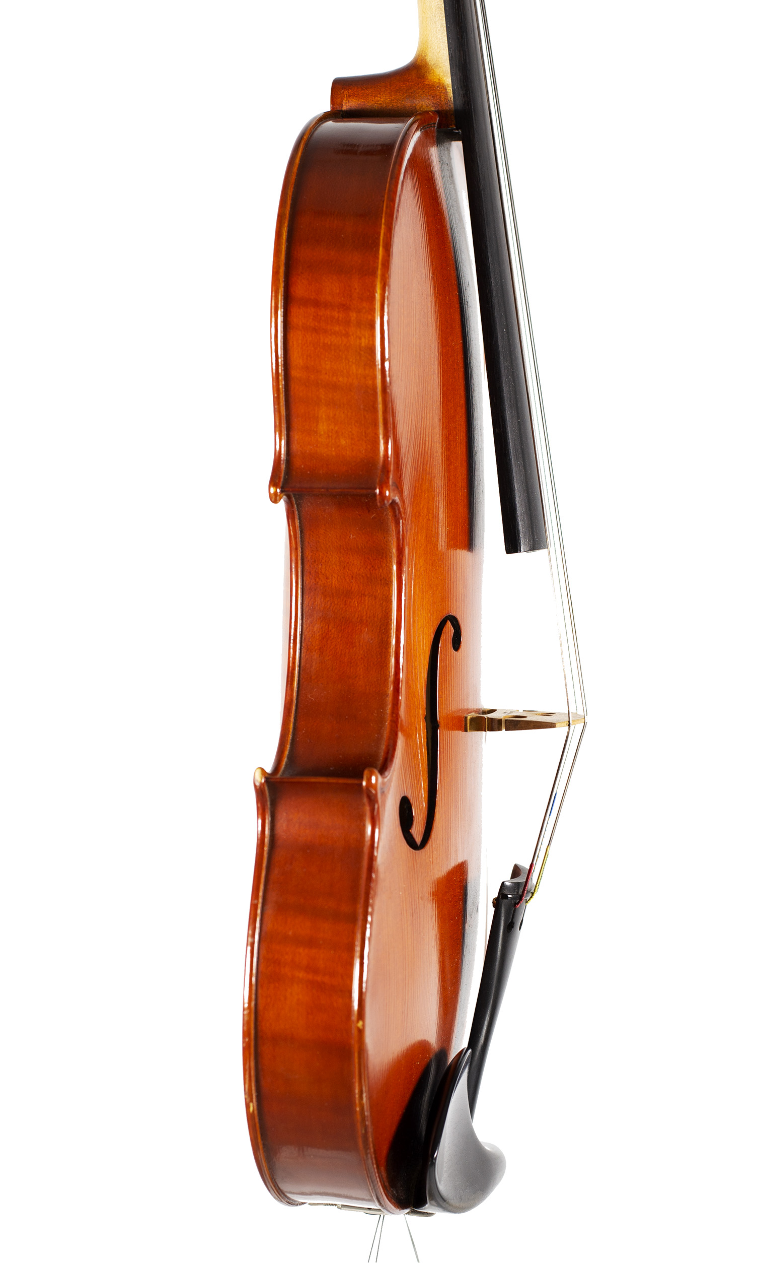A viola by David Collins, Abingdon, 1984 — angled view, 80°
