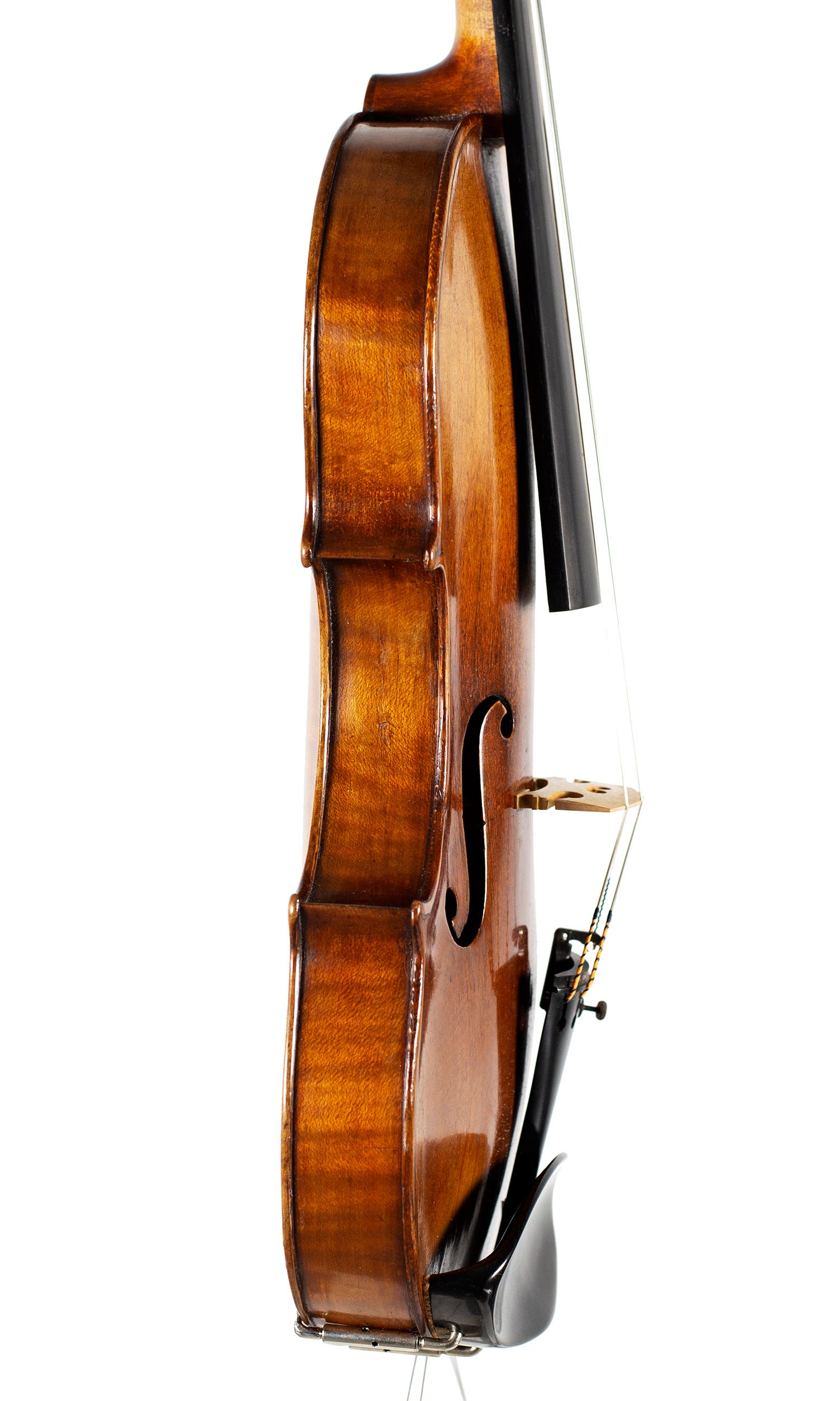 Violin by Francesco de Emiliani, Rome, circa 1725 — angled view, 80°