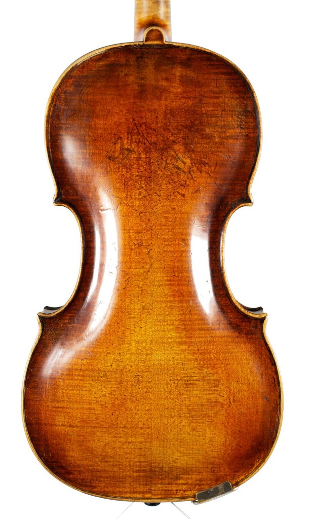 Violin by Johann Christian Ficker, Markneukirchen, 1782 — back