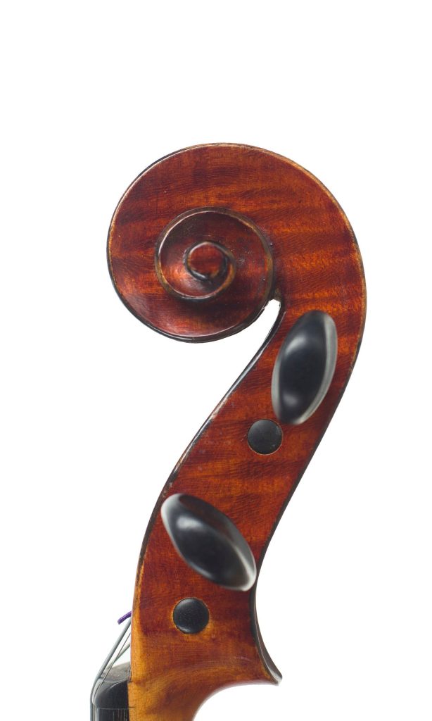 Violin, Workshop of Buthod, Mirecourt, circa 1885 — scroll