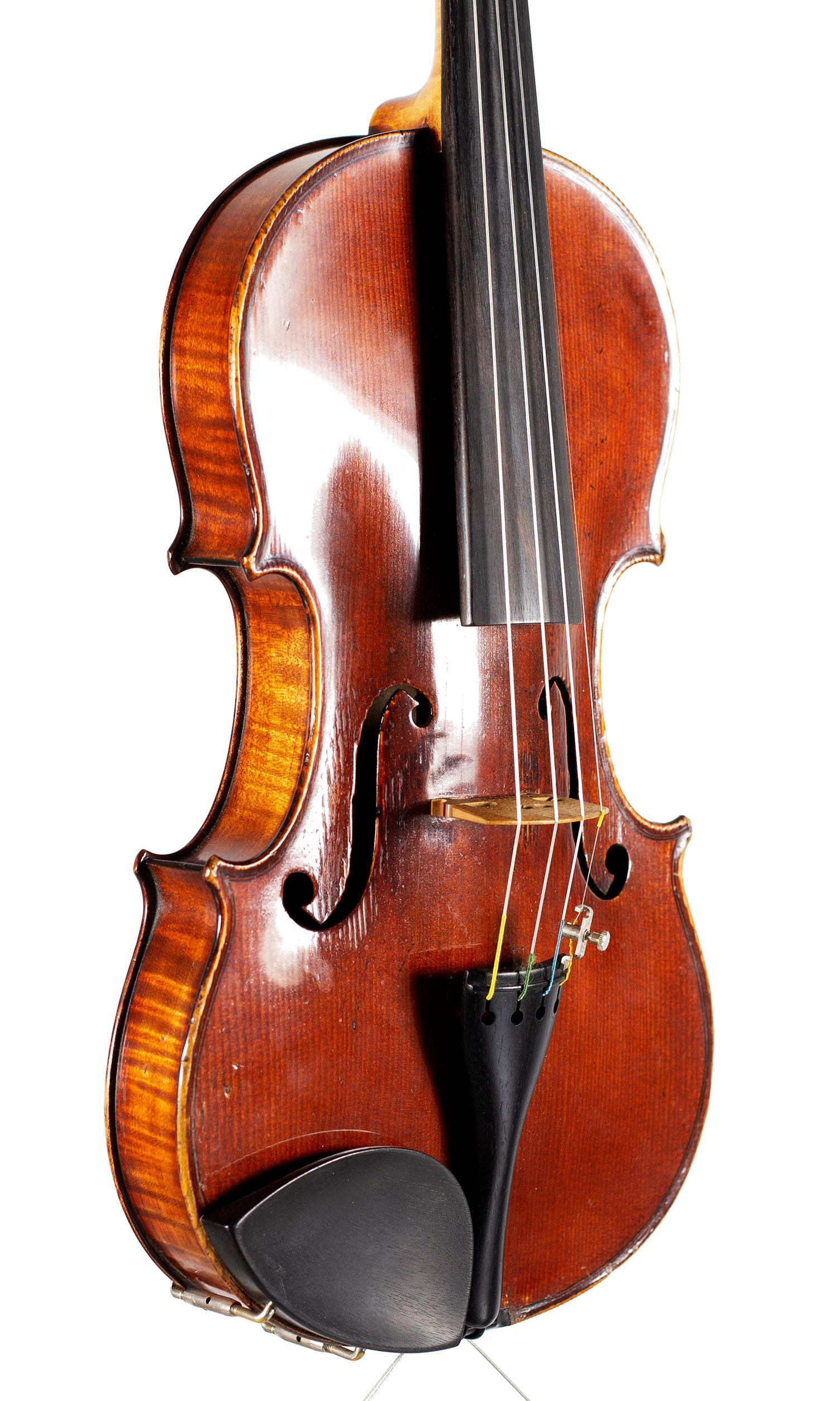 Violin, Workshop of Buthod, Mirecourt, circa 1885 — angled view, 40°
