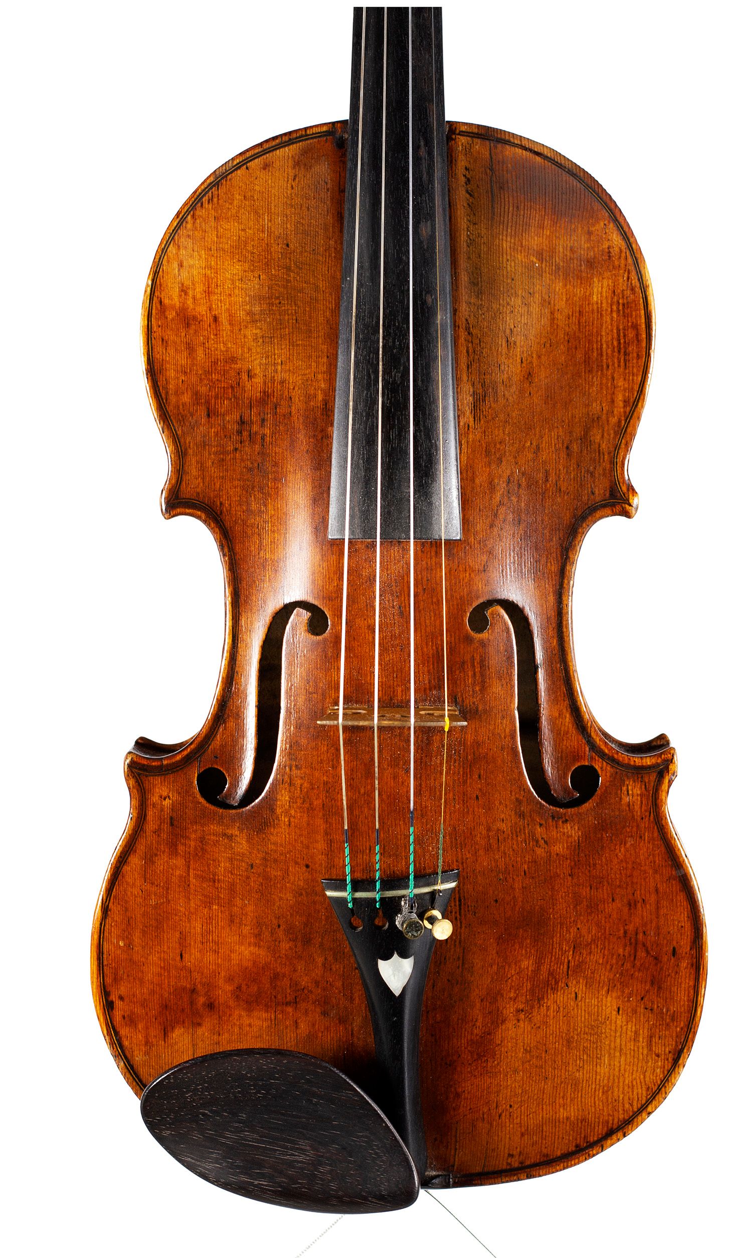 Violin, Workshop of Didier Nicolas Aine, Mirecourt, 19th Century — front
