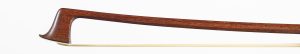 A silver-mounted violin bow by Lothar Hermann — head and frog