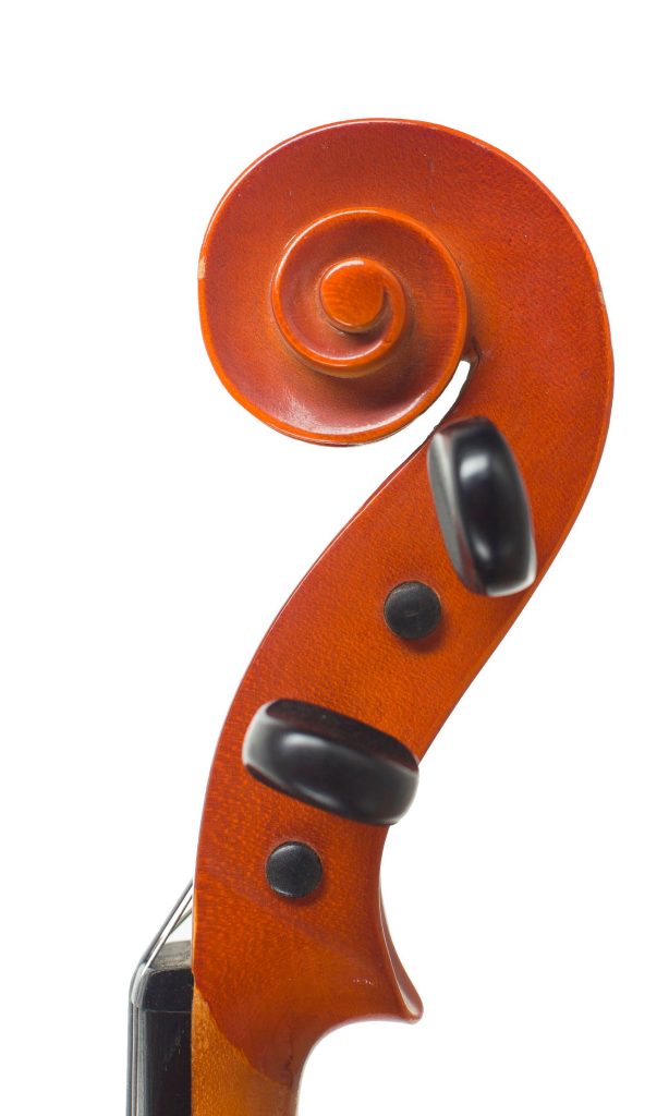 Viola by Roderich Paesold, Bubenreuth, 1980 — scroll