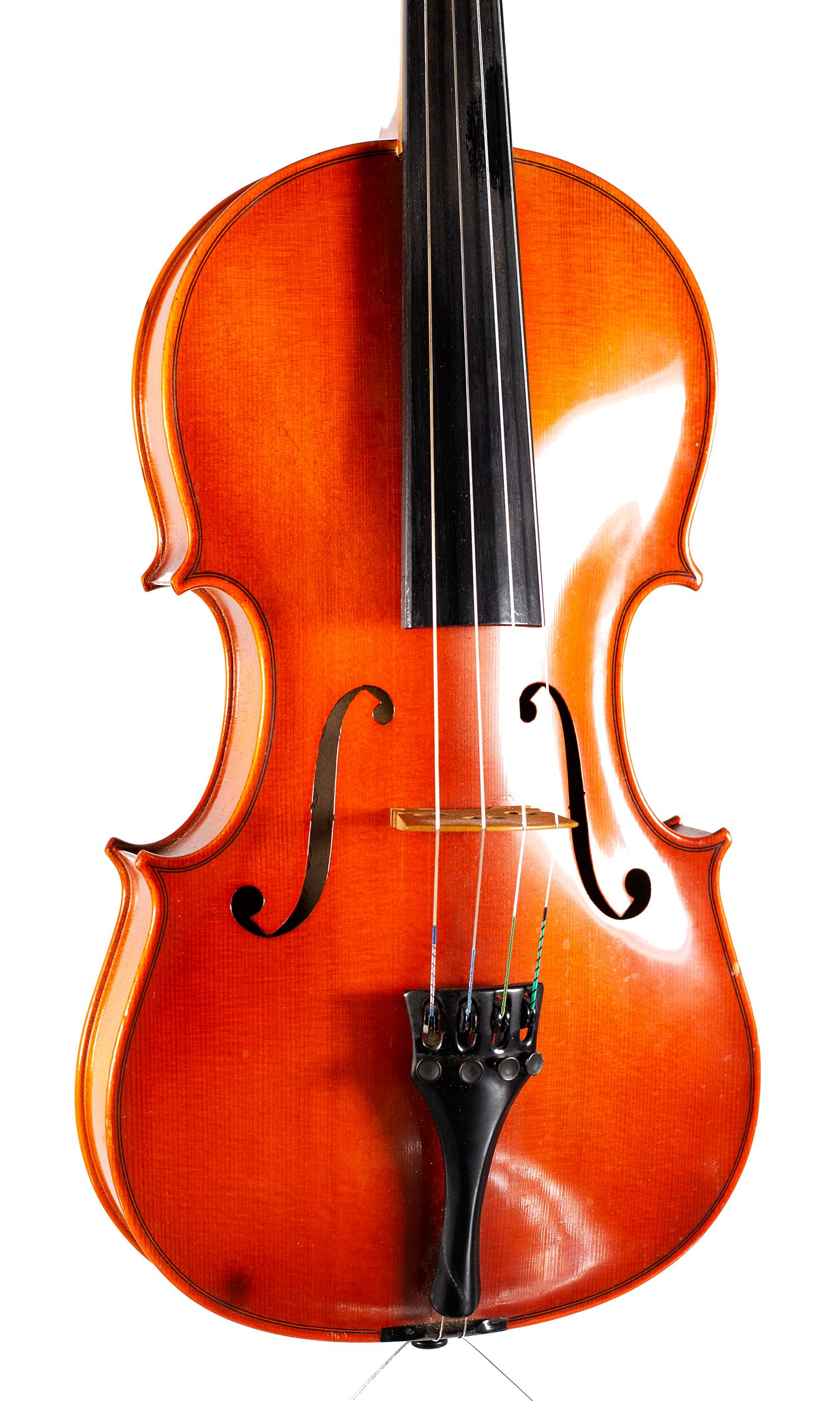 Viola by Roderich Paesold, Bubenreuth, 1980 — angled view, 20°