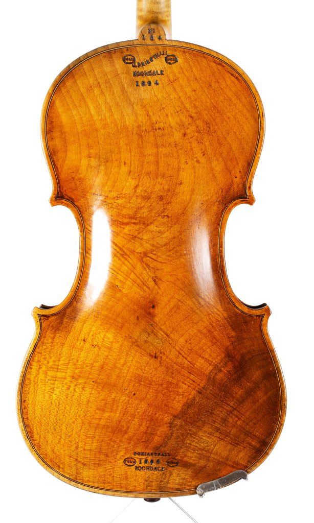 Violin by John Priestnall, Rochdale, 1894 — back