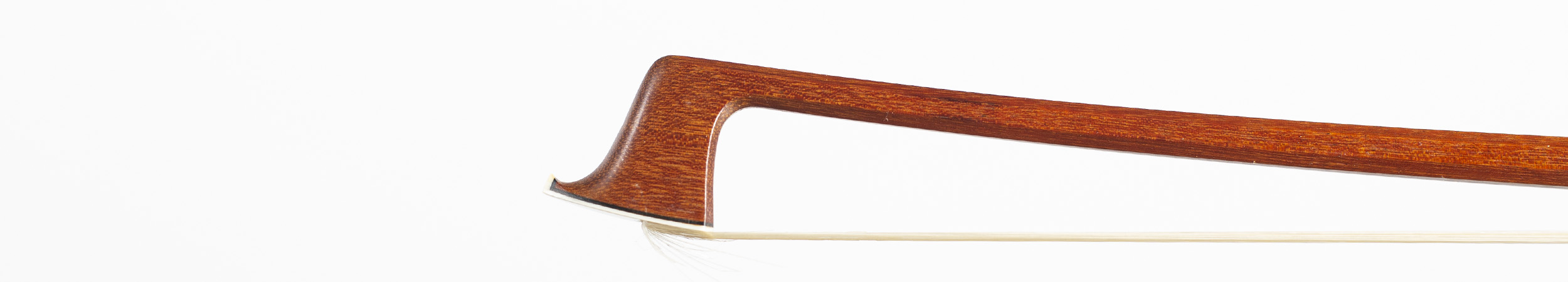 A silver-mounted violin bow by Gunter A. Paulus — head