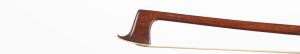 A silver-mounted violin bow by Gunter A. Paulus — head and frog