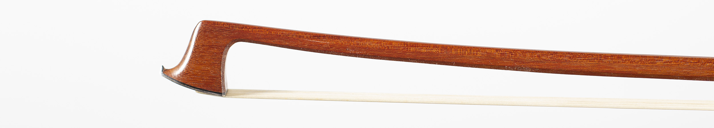 A silver-mounted violin bow by Marcel La Pierre, Mirecourt — head