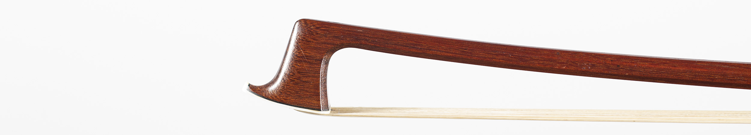 A silver-mounted viola bow by J. O. Paulus — head
