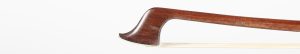 A silver-mounted cello bow by Lothar Hermann — head and frog