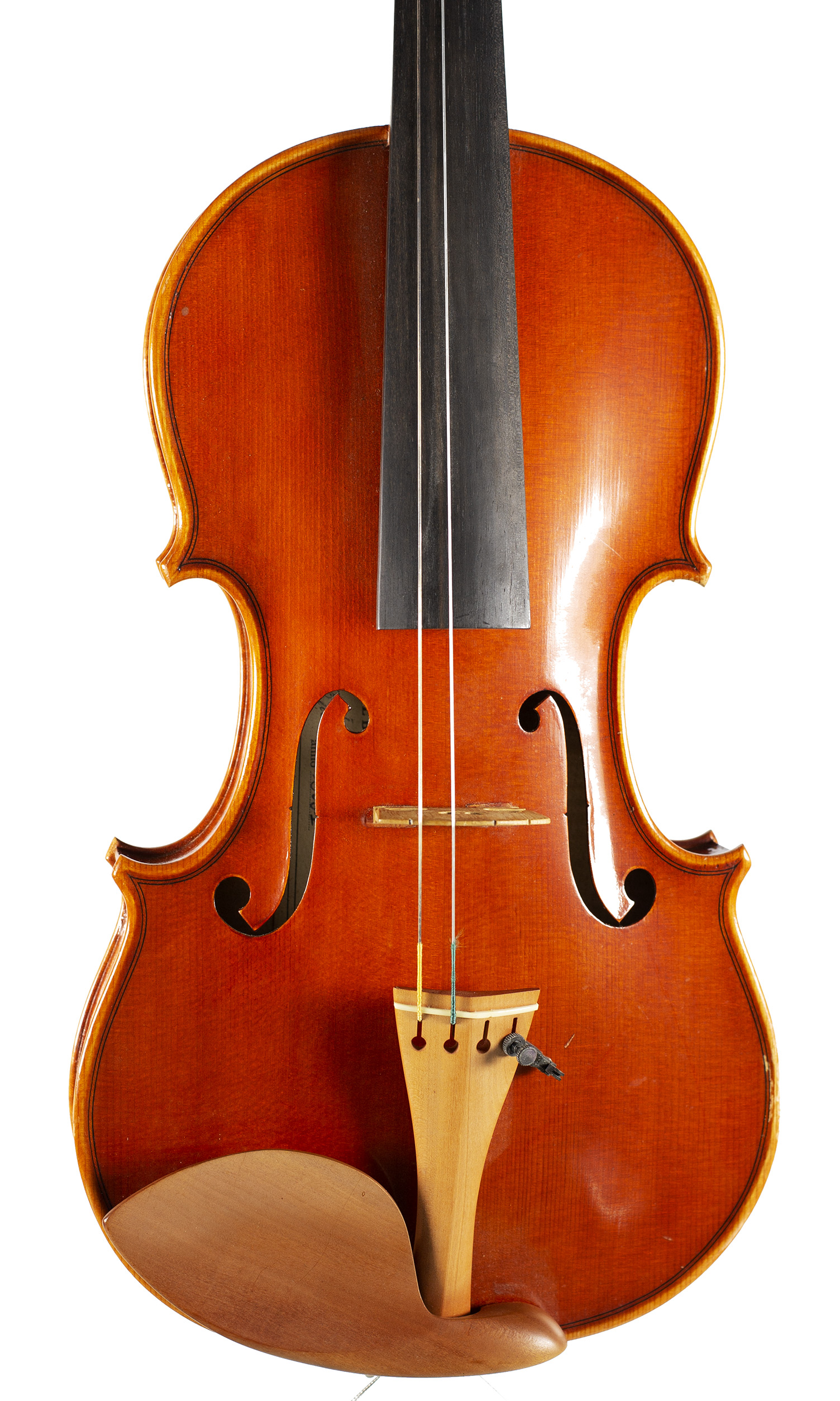 A violin by Guido Alberini, Cremona, 2001 — angled view, 10°