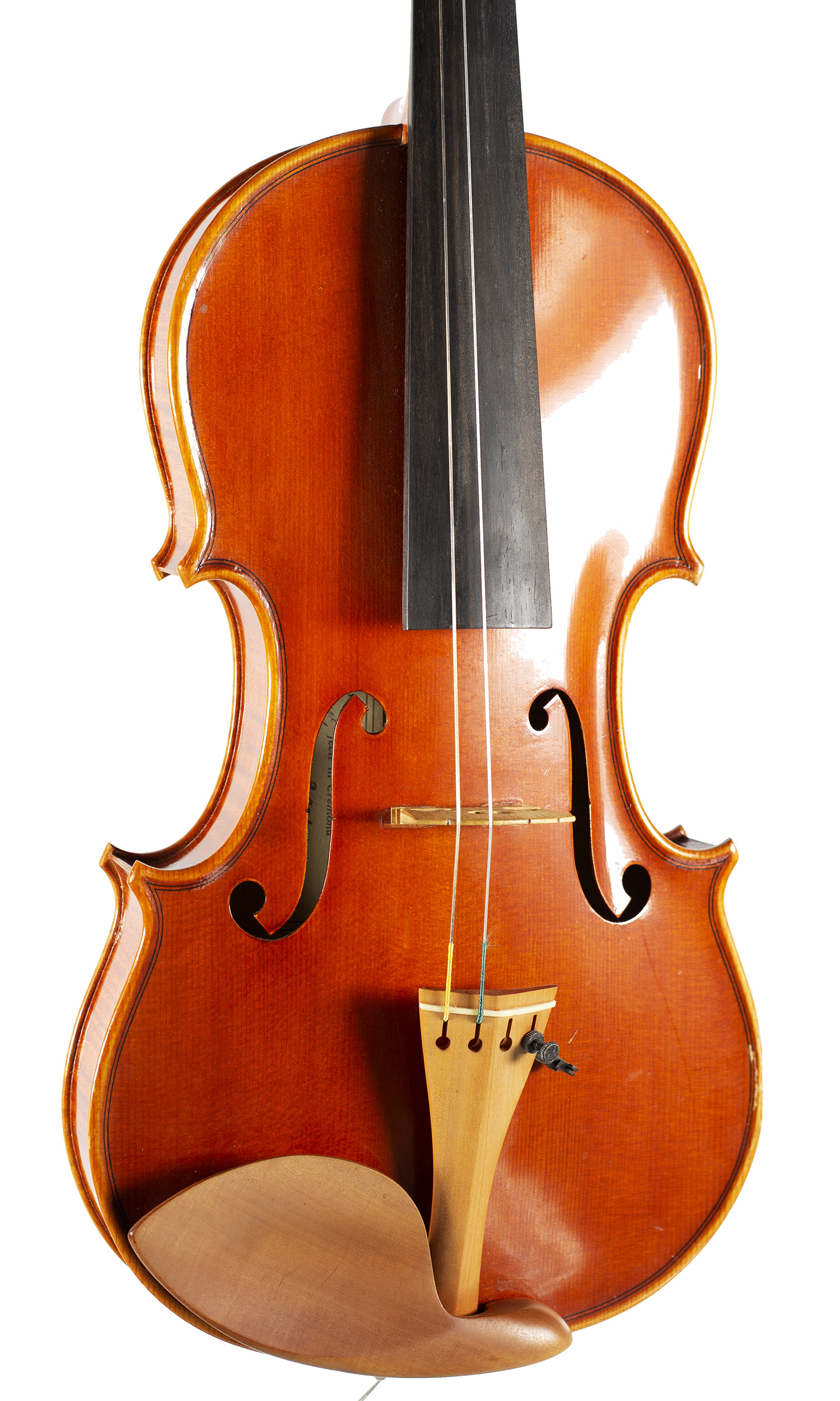A violin by Guido Alberini, Cremona, 2001 — angled view, 20°