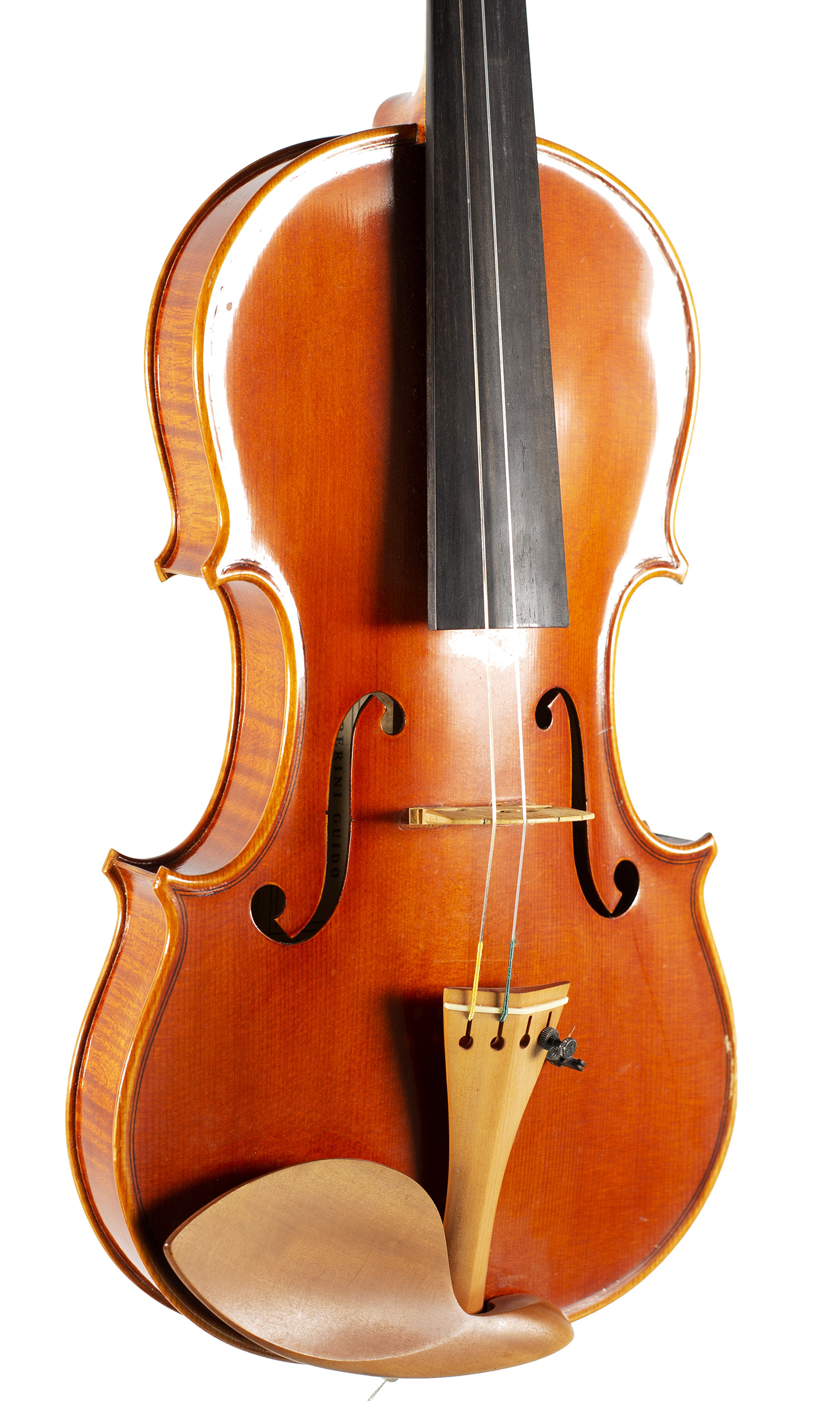 A violin by Guido Alberini, Cremona, 2001 — angled view, 30°