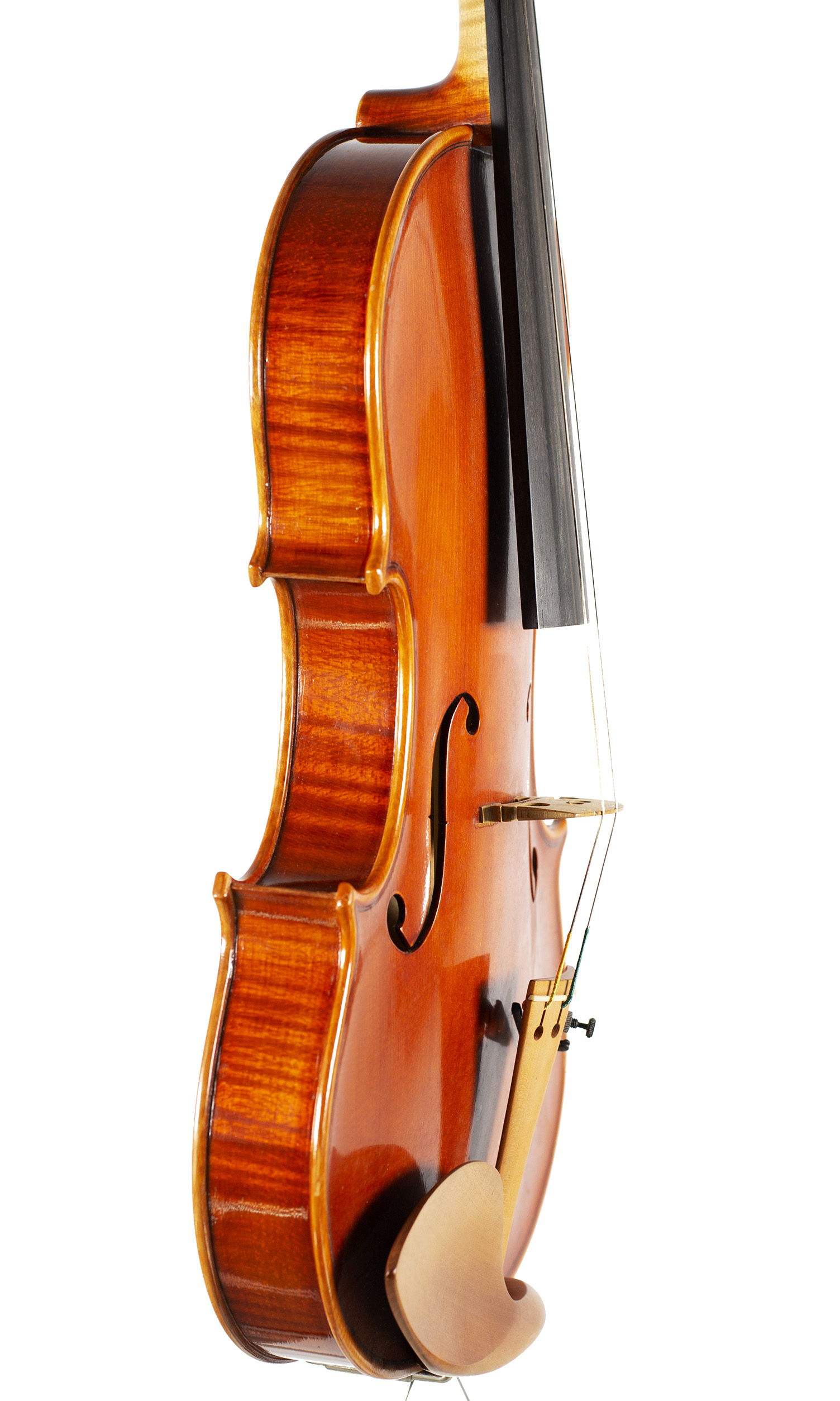 A violin by Guido Alberini, Cremona, 2001 — angled view, 70°