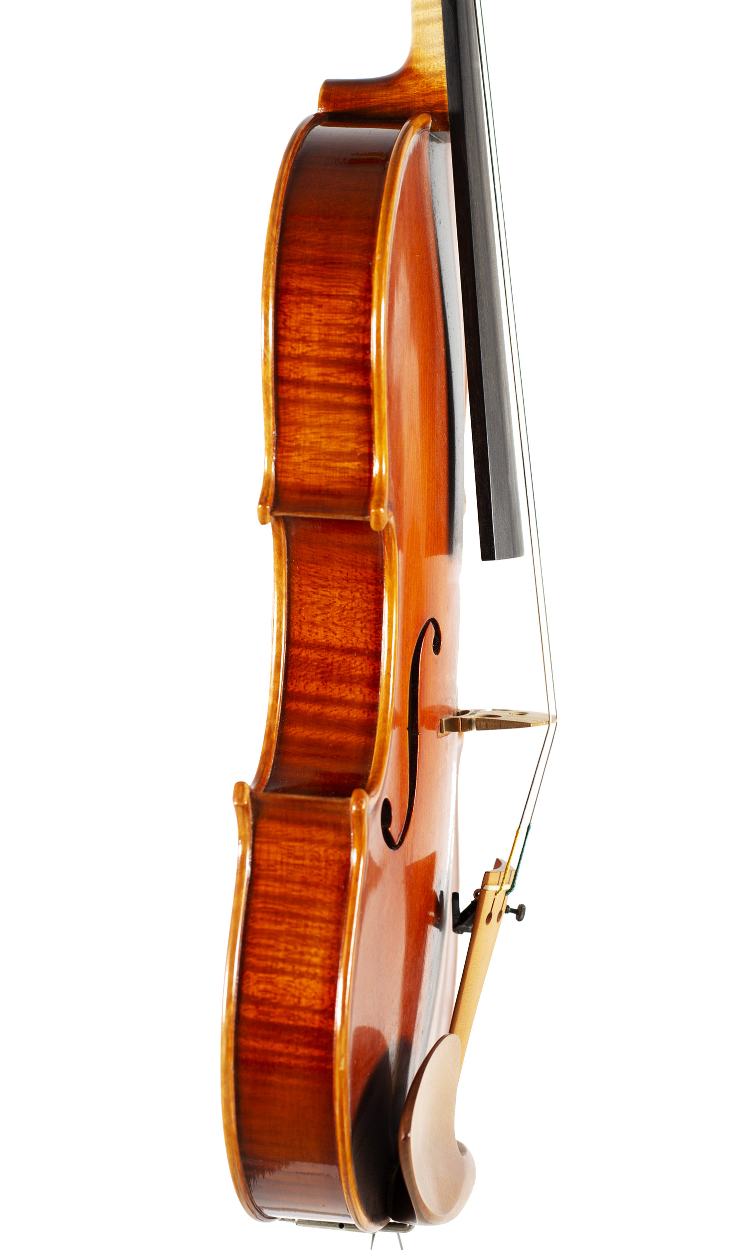 A violin by Guido Alberini, Cremona, 2001 — angled view, 80°
