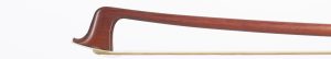 A silver-mounted violin bow by Clifford Bibby — head and frog